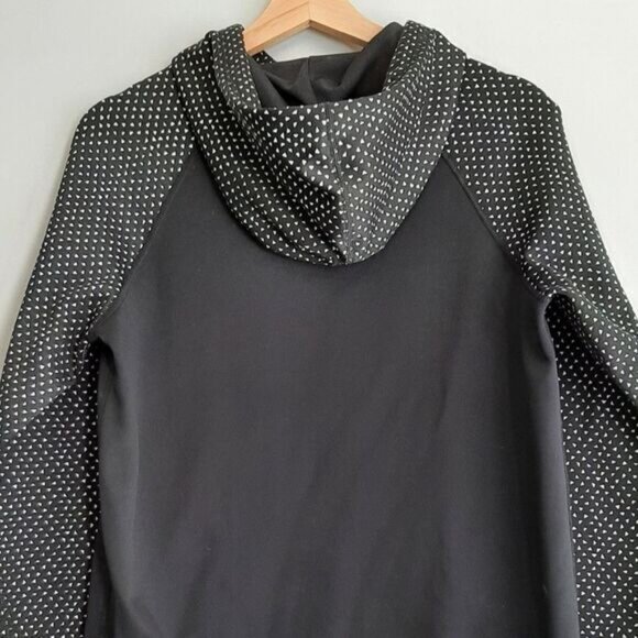 NIKE Sporty Pullover Hoodie Sweatshirt B&W Sz S - Picture 8 of 11